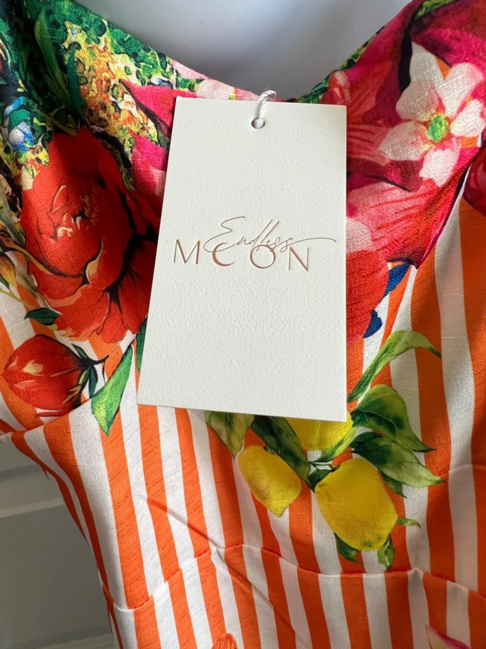 ENDLESS MOON Forever New Floral Maxi Resortwear Island Vibe Summer Size Small - Picture 11 of 11